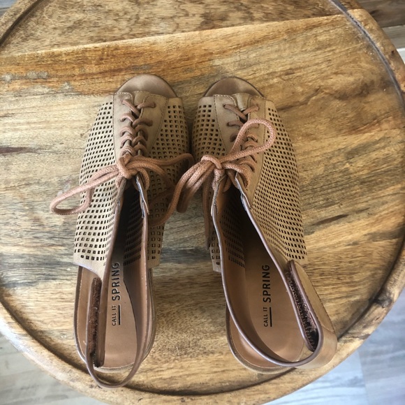 Call It Spring Shoes Call It Spring Perforated Lace Up